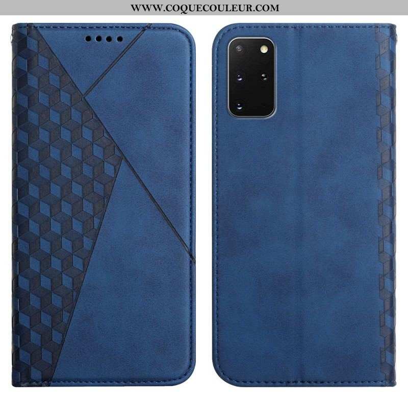 Flip Cover Samsung Galaxy S20 Plus / S20 Plus 5G Effet Cuir Géo