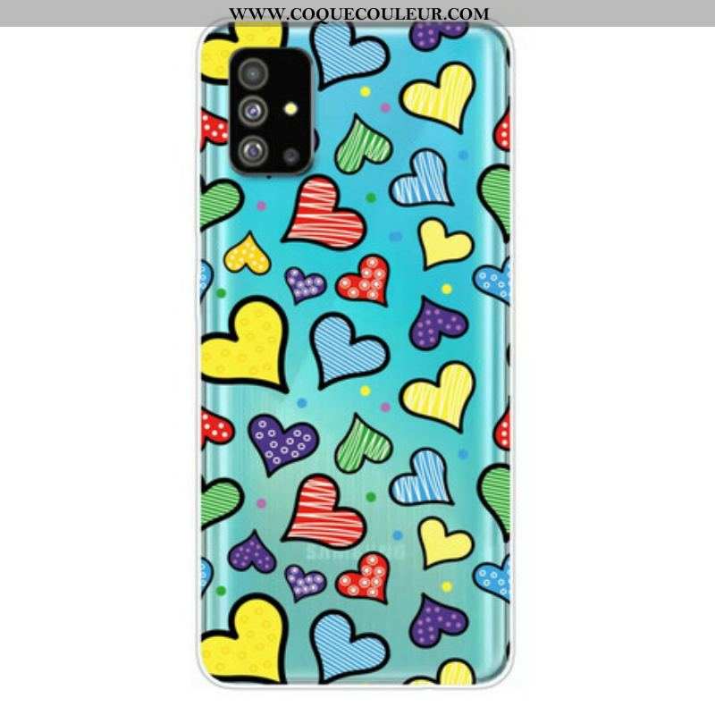 Coque Samsung Galaxy S20 Plus / S20 Plus 5G Coeurs Multicolores