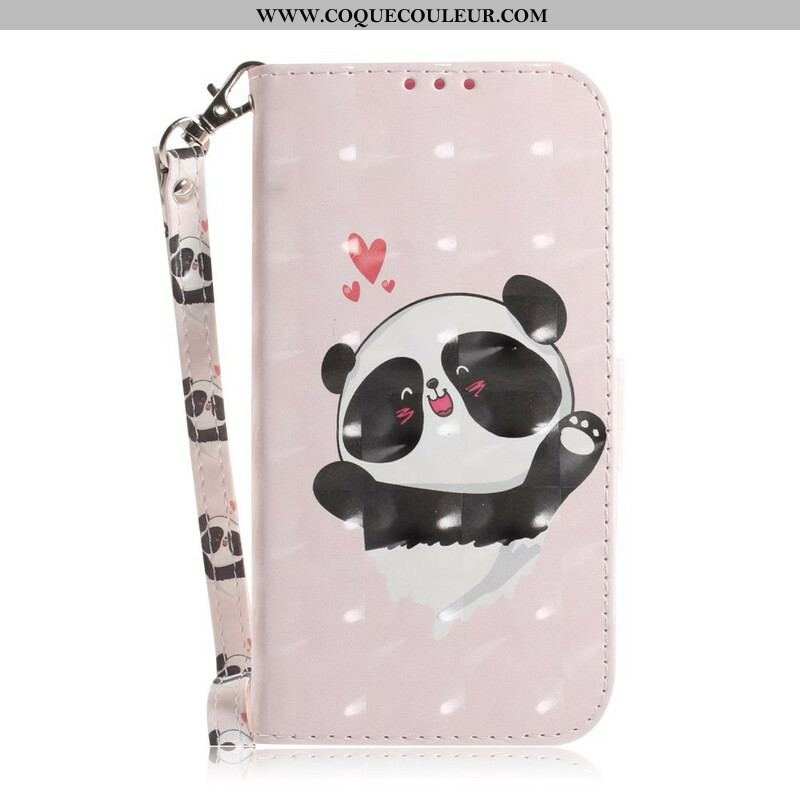 Housse Samsung Galaxy S21 5G Panda à Lanière