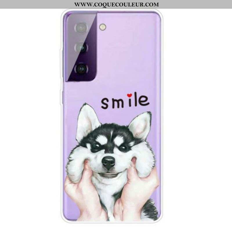Coque Samsung Galaxy S21 5G Smile Dog