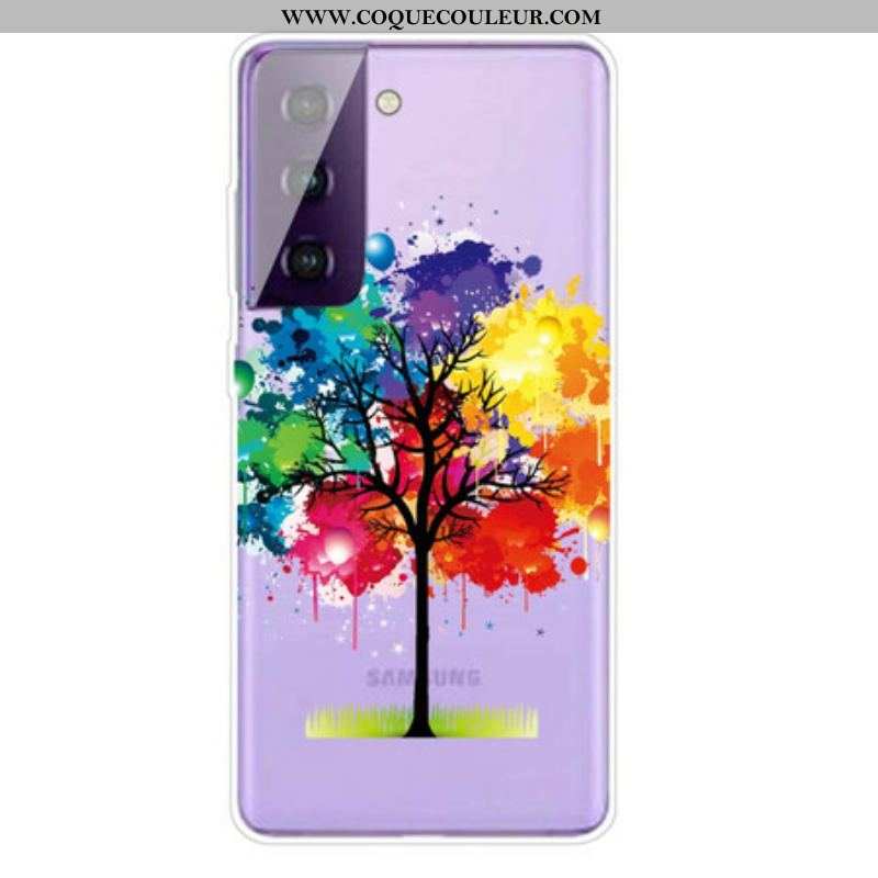 Coque Samsung Galaxy S21 5G Arbre Aquarelle