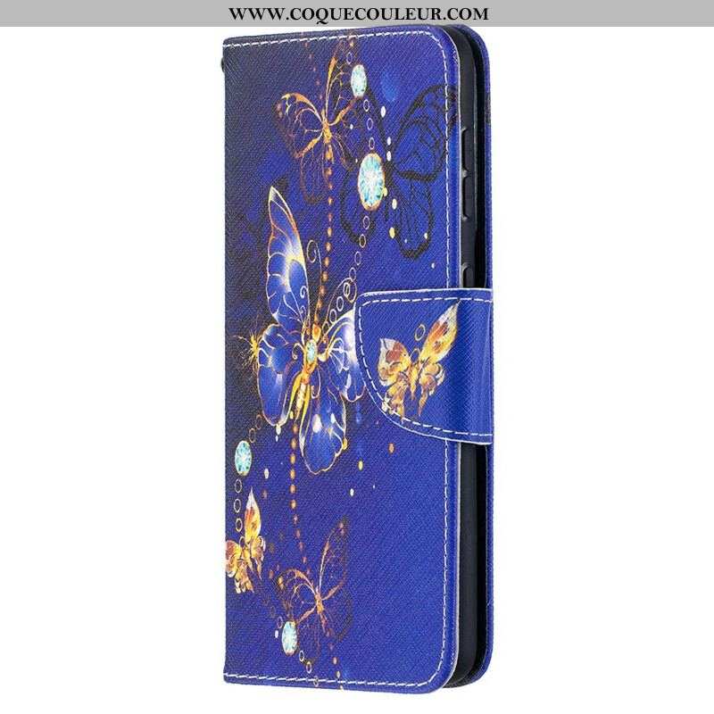 Housse Samsung Galaxy S221 5G Papillons Rois