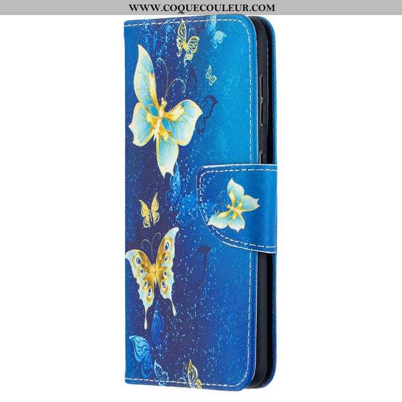 Housse Samsung Galaxy S221 5G Papillons Rois