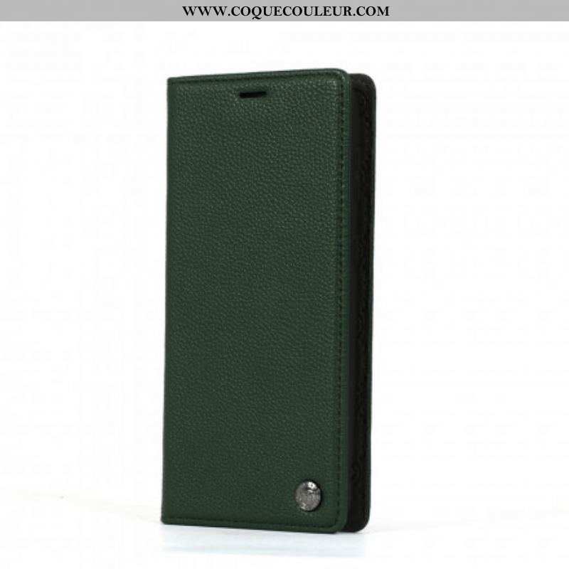 Flip Cover Samsung Galaxy S21 5G Effet Cuir HANMAN