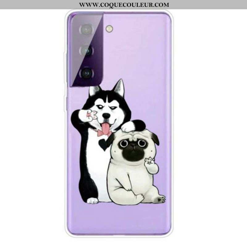 Coque Samsung Galaxy S21 5G Drôles de Chiens