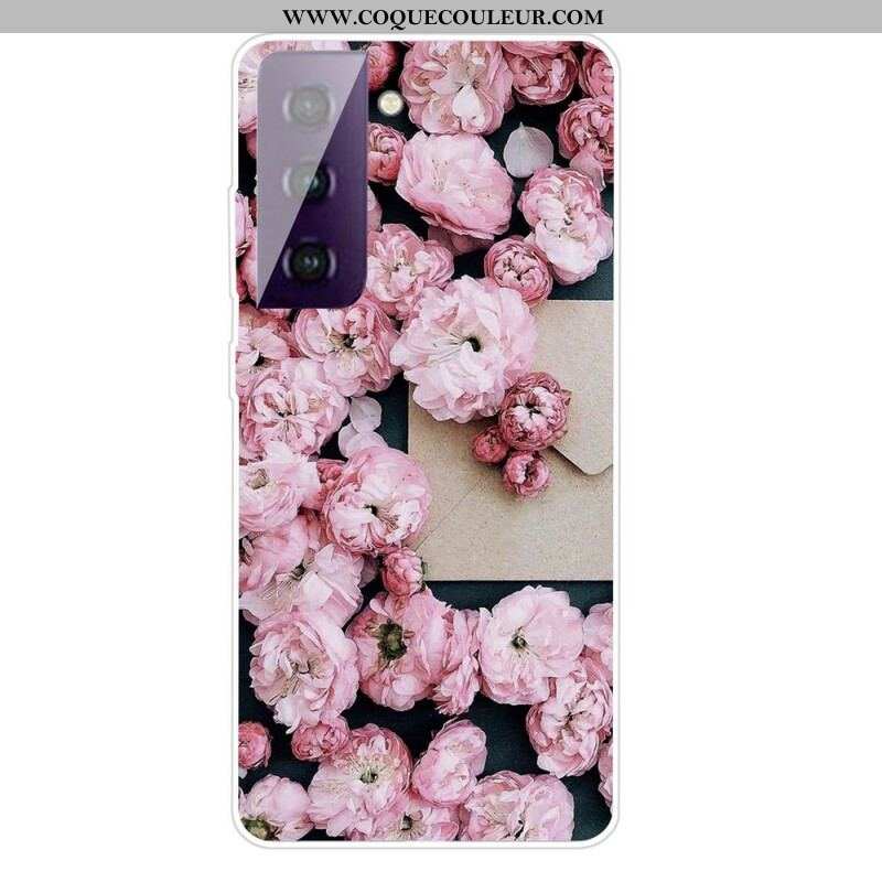 Coque Samsung Galaxy S21 5G Fleurs Intenses