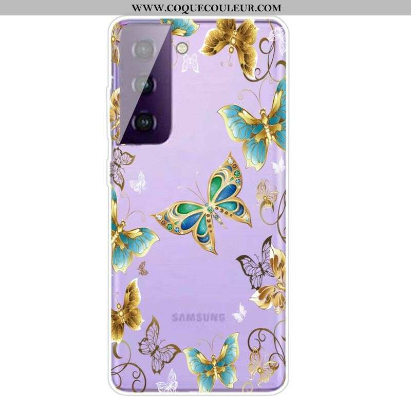 Coque Samsung Galaxy S21 5G Papillons Design