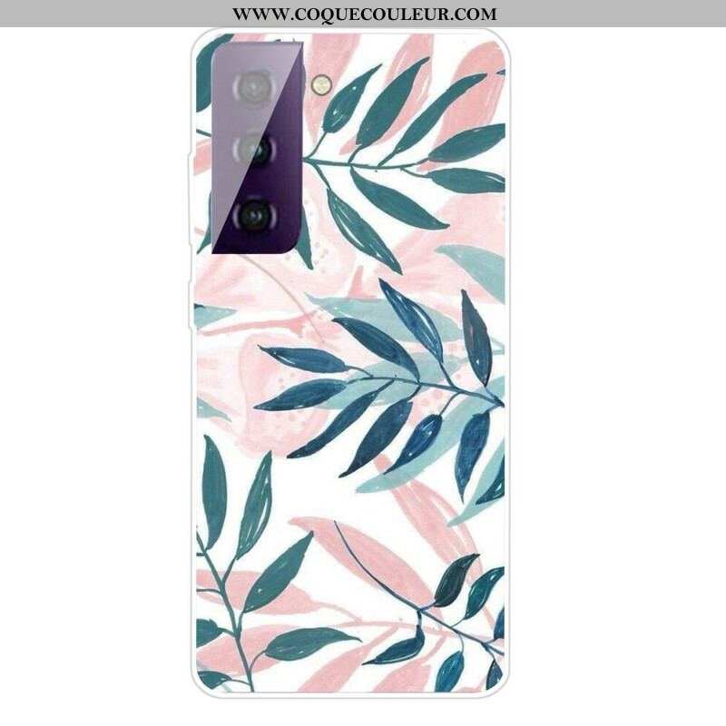 Coque Samsung Galaxy S21 5G Feuilles