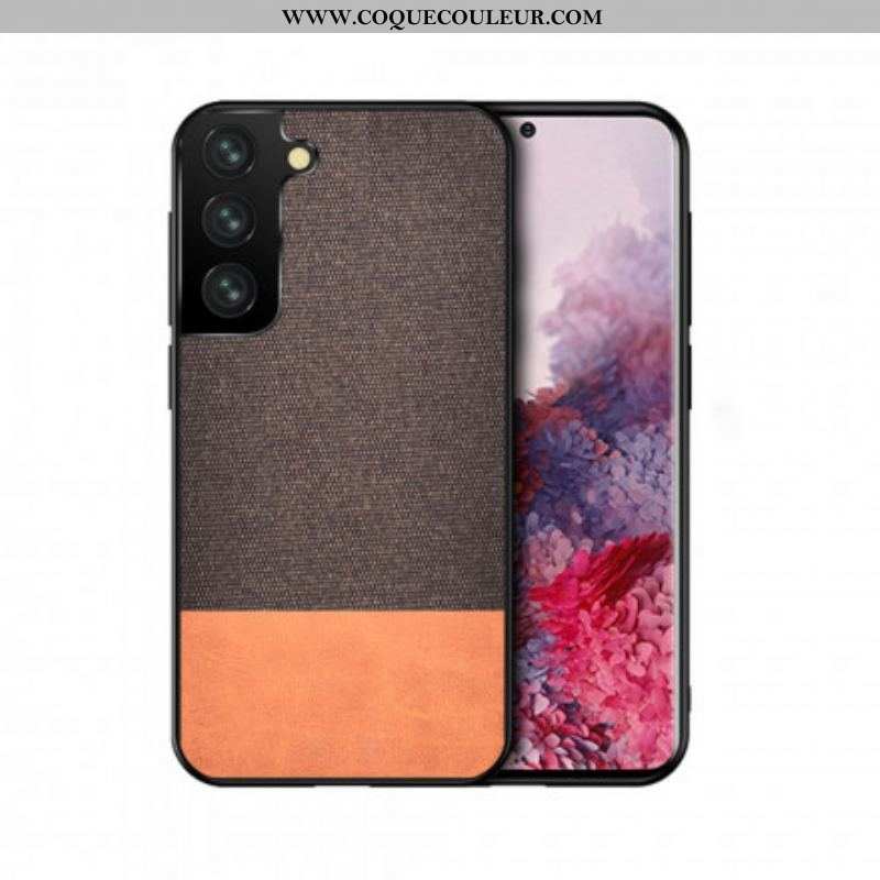 Coque Samsung Galaxy S21 5G Bi-texture Simili Cuir