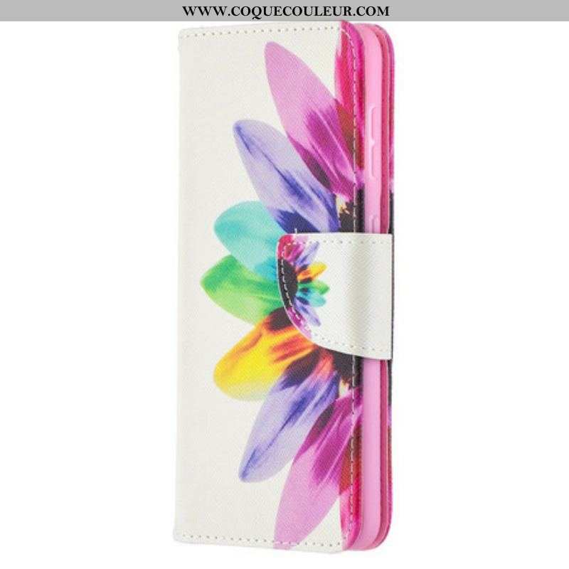 Housse Samsung Galaxy S21 5G Fleur Aquarelle
