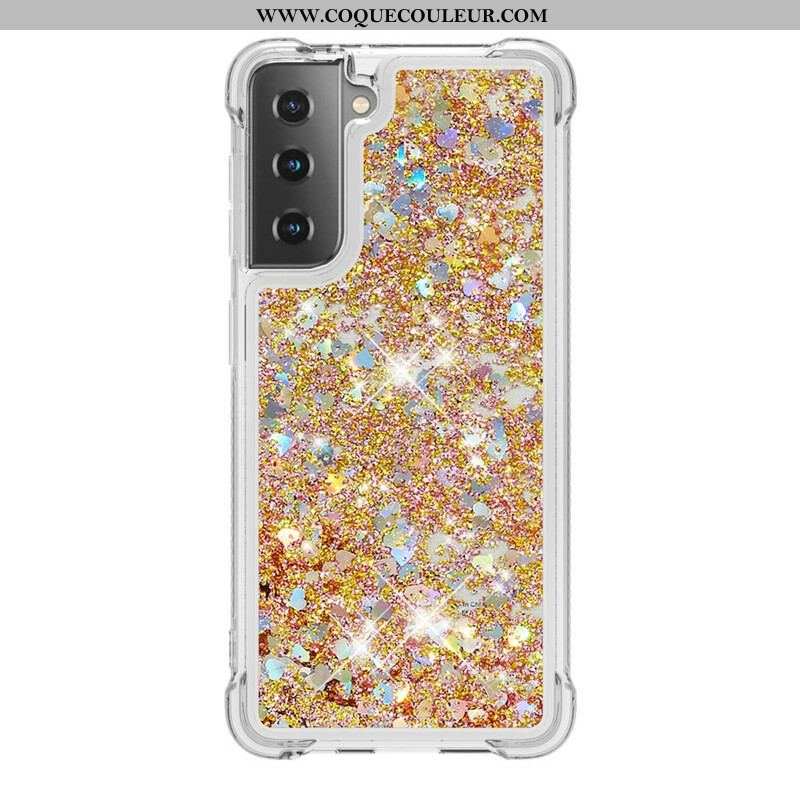 Coque Samsung Galaxy S21 5G Désires Paillettes