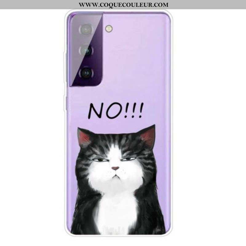 Coque Samsung Galaxy S21 5G Le Chat Qui Dit Non