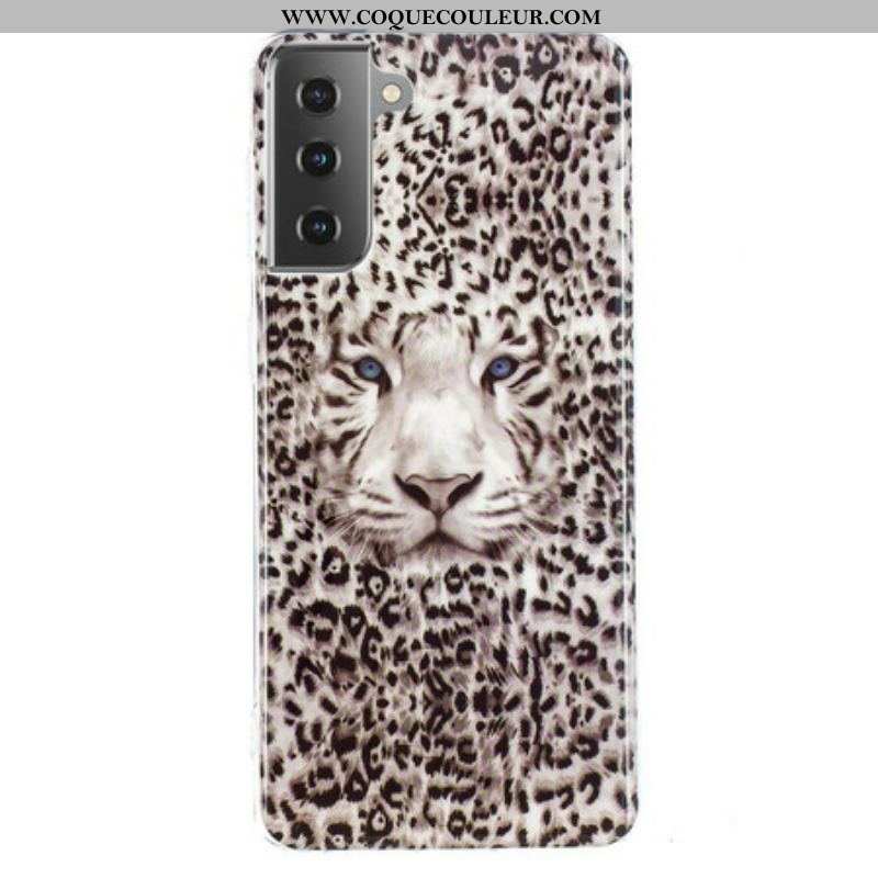 Coque Samsung Galaxy S21 5G Leopard Fluorescente