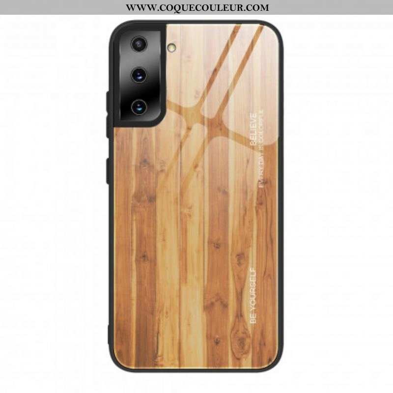 Coque Samsung Galaxy S21 5G Verre Trempé Design Bois