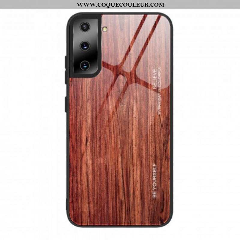 Coque Samsung Galaxy S21 5G Verre Trempé Design Bois