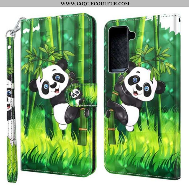 Housse Samsung Galaxy S21 5G Panda et Bambou