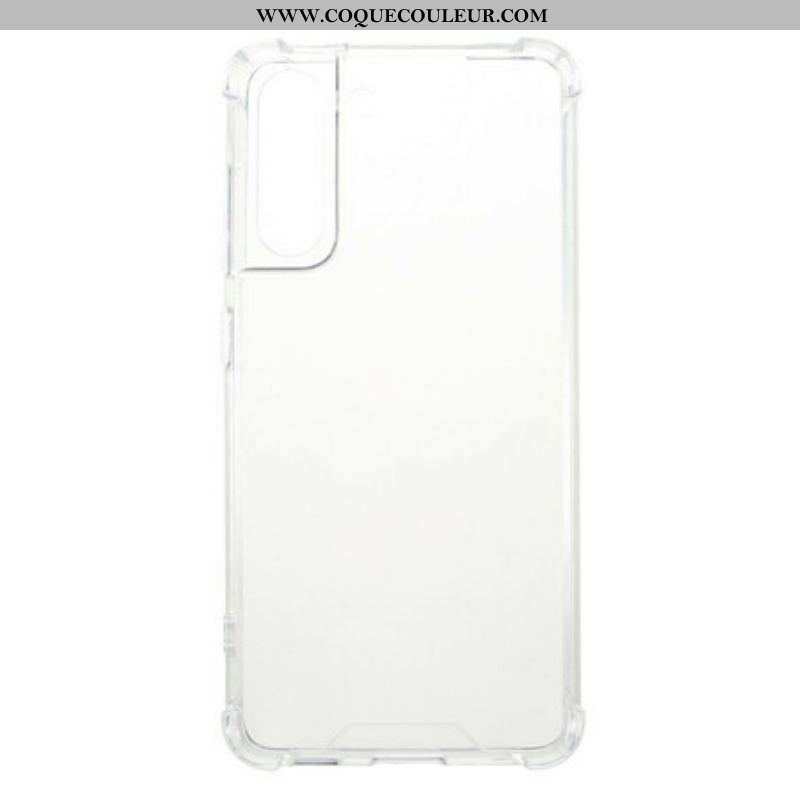 Coque Samsung Galaxy S21 FE Transparente Coins Renforcés