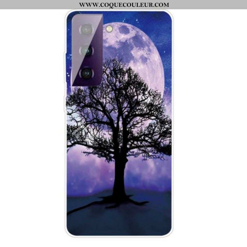 Coque Samsung Galaxy S21 FE Arbre et Lune