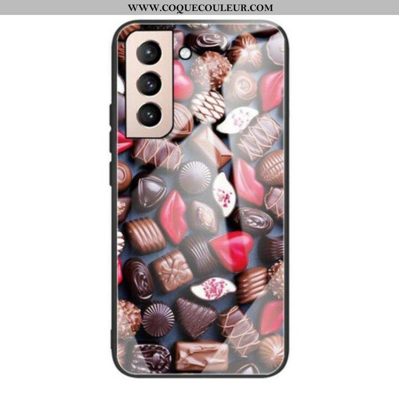 Coque Samsung Galaxy S21 FE Verre Trempé Chocolat