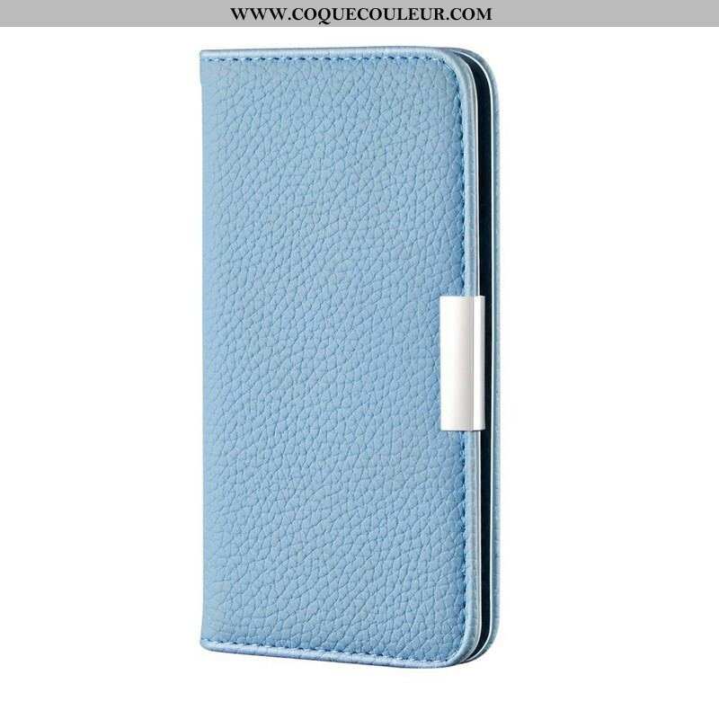 Flip Cover Samsung Galaxy S21 FE Simili Cuir Litchi Ultra Chic