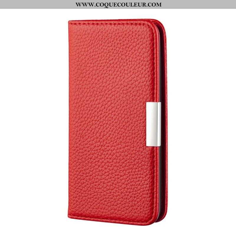 Flip Cover Samsung Galaxy S21 FE Simili Cuir Litchi Ultra Chic
