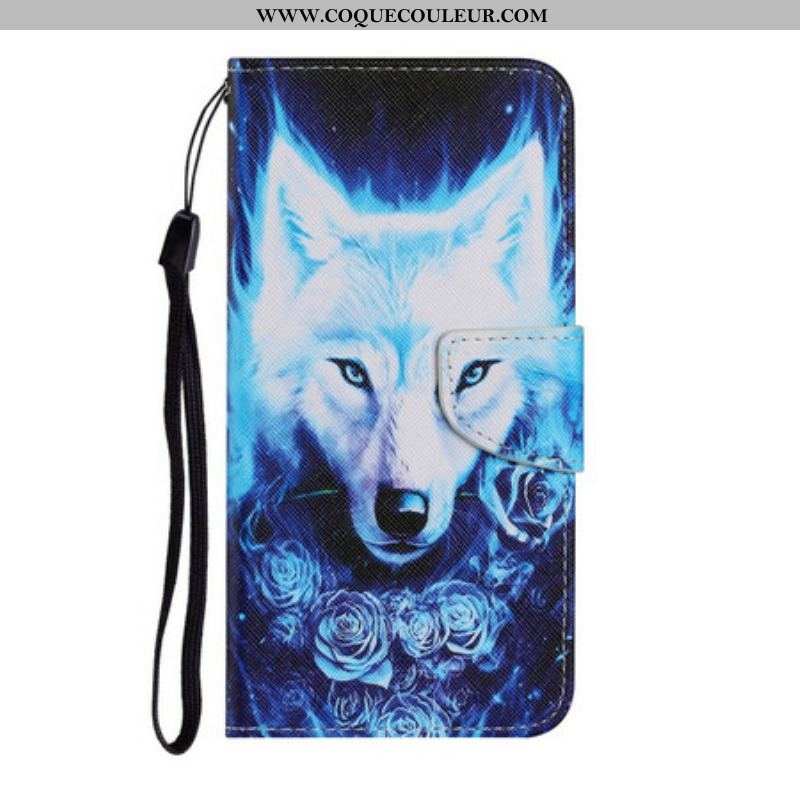 Housse Samsung Galaxy S21 FE Loup Blanc