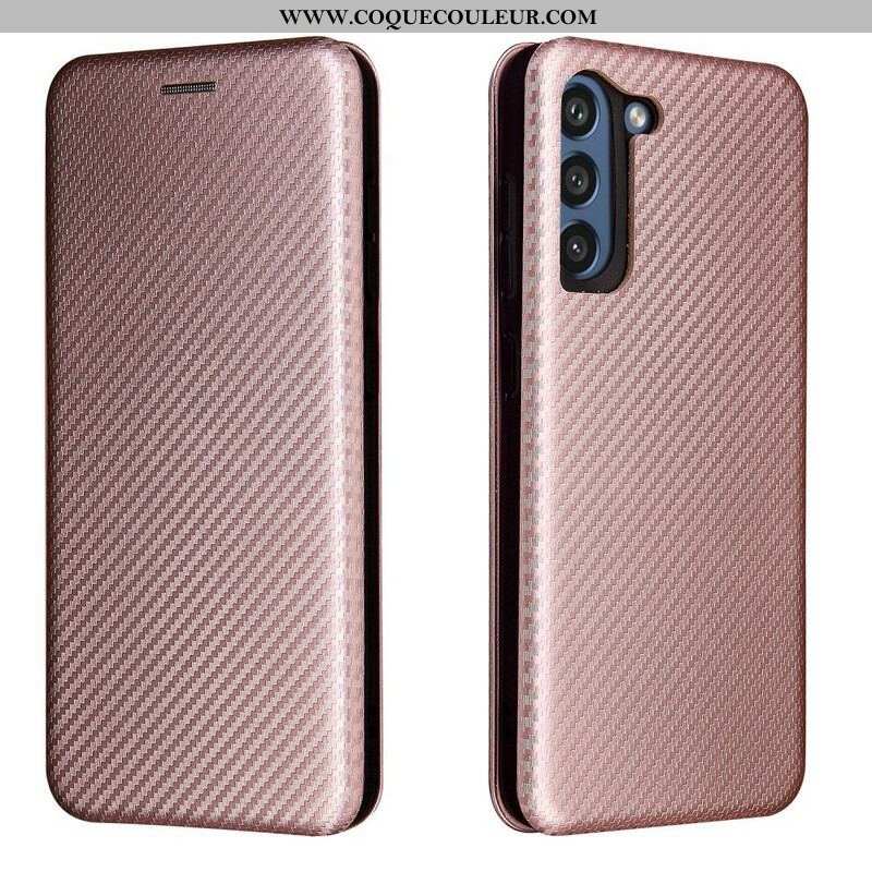 Flip Cover Samsung Galaxy S21 FE Fibre Carbone