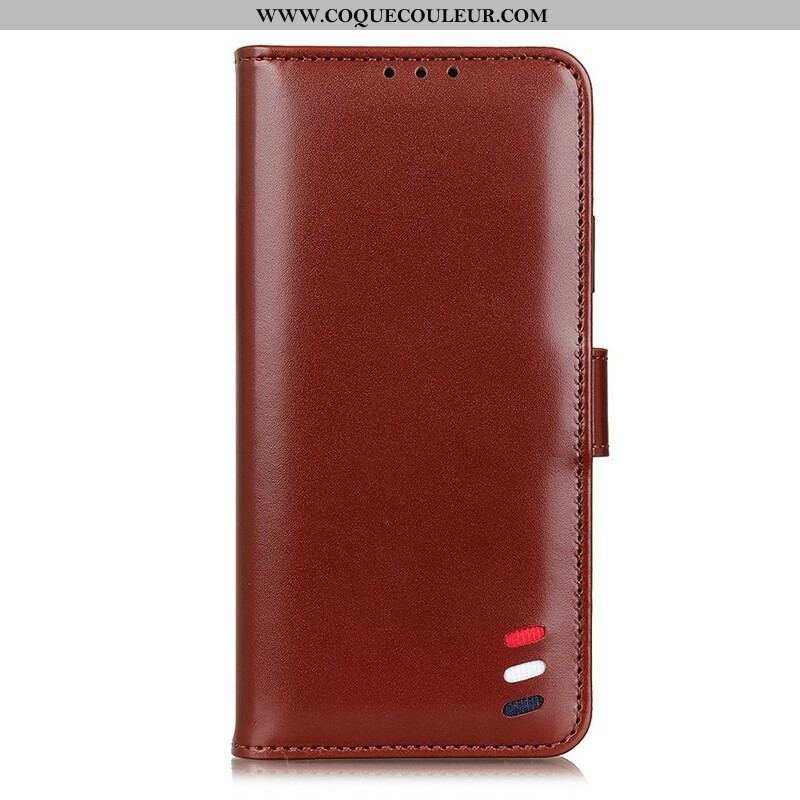 Housse Samsung Galaxy S21 FE Effet Cuir Tricolore
