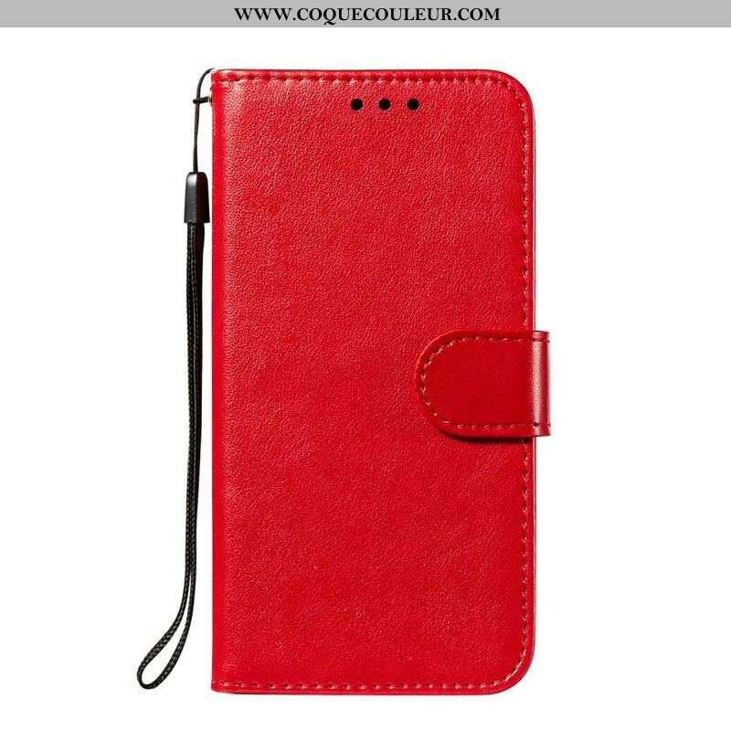 Housse Samsung Galaxy S21 FE Solid Color Serie à Lanière