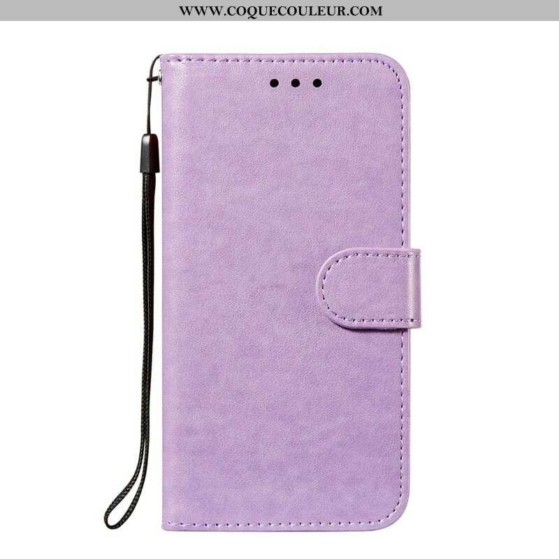 Housse Samsung Galaxy S21 FE Solid Color Serie à Lanière