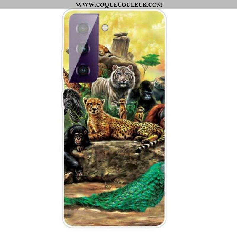 Coque Samsung Galaxy S21 FE Animaux Safari