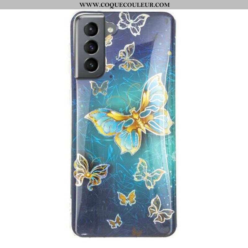Coque Samsung Galaxy S21 FE Papillons Design