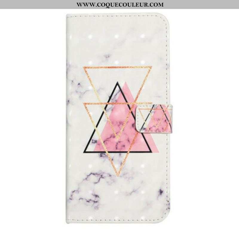 Housse Samsung Galaxy S21 FE Triangle en paillettes