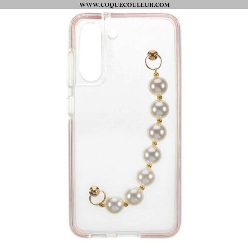 Coque Samsung Galaxy S21 FE Silicone Bracelet Perles