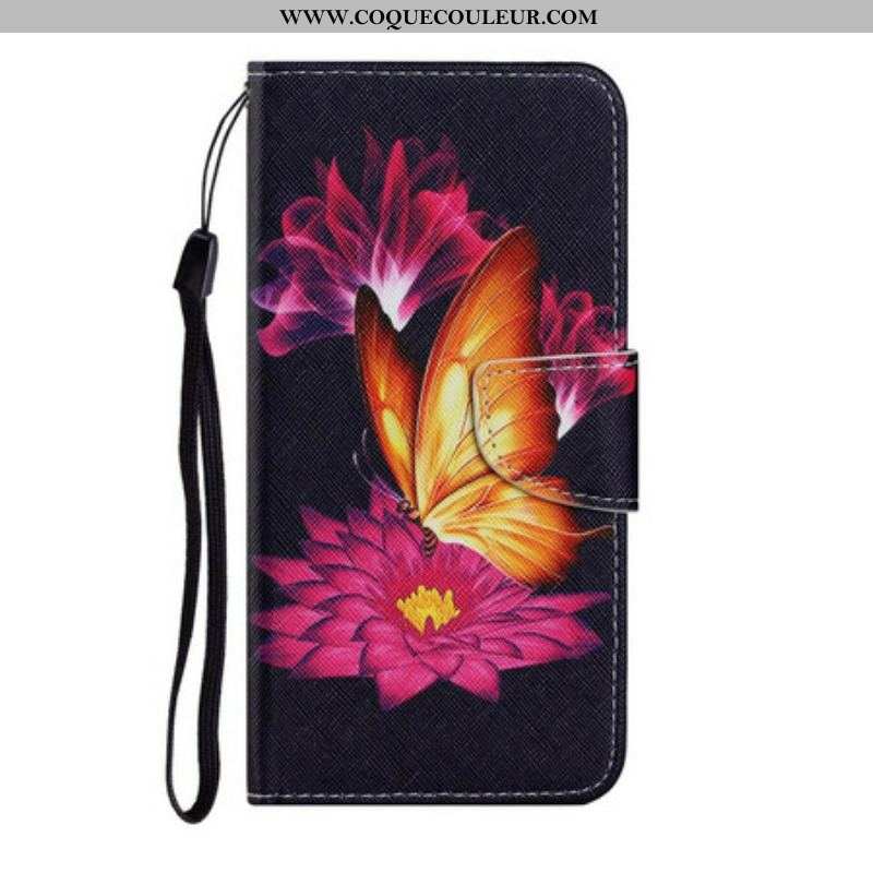 Housse Samsung Galaxy S21 FE Papillon et Lotus