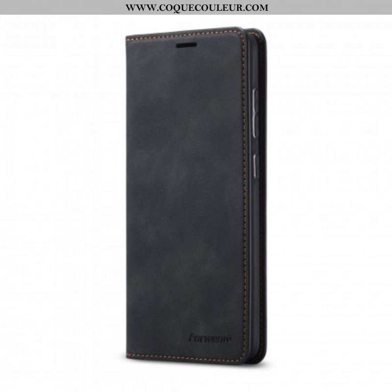 Flip Cover Samsung Galaxy S21 Plus 5G Effet Cuir FORWENW