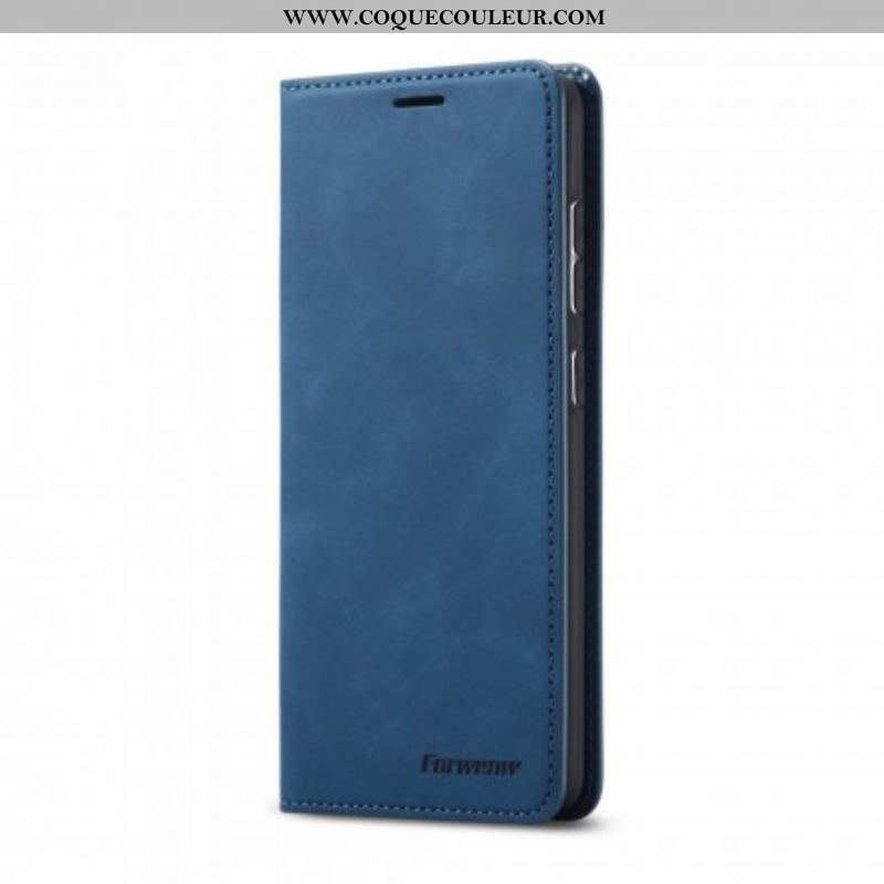 Flip Cover Samsung Galaxy S21 Plus 5G Effet Cuir FORWENW