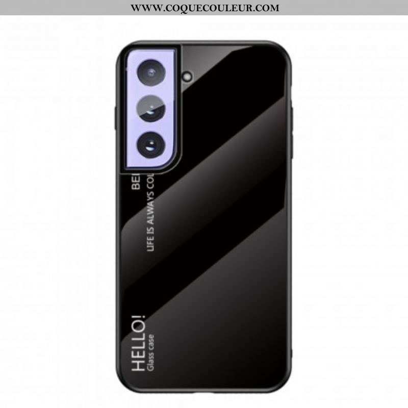 Coque Samsung Galaxy S21 Plus 5G Verre Trempé Hello