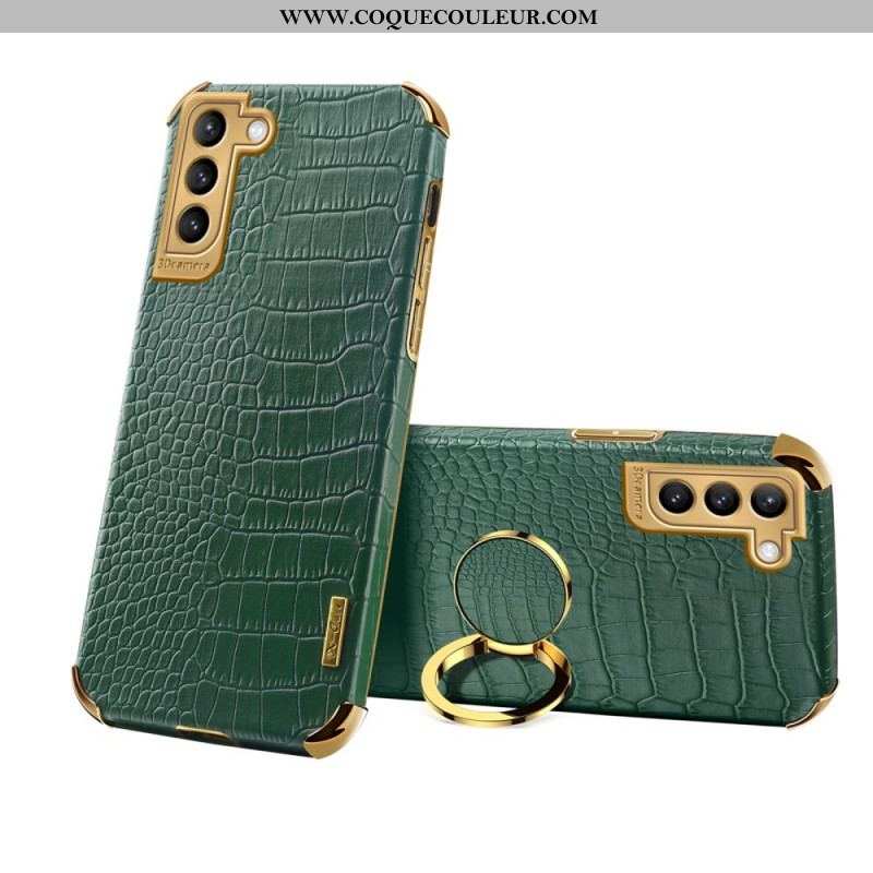 Coque Samsung Galaxy S21 Plus 5G X-CASE Effet Peau Crocodile