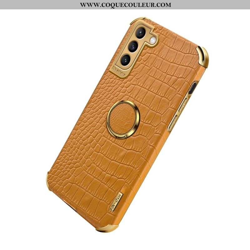 Coque Samsung Galaxy S21 Plus 5G X-CASE Effet Peau Crocodile