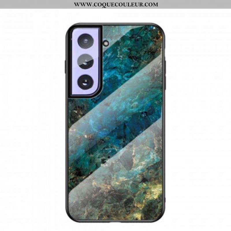 Coque Samsung Galaxy S21 Plus 5G Verre Trempé Marble Colors