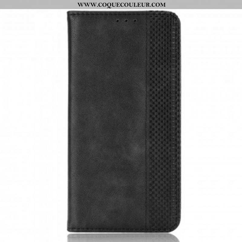 Flip Cover Samsung Galaxy S21 Plus 5G Effet Cuir Vintage Stylisé