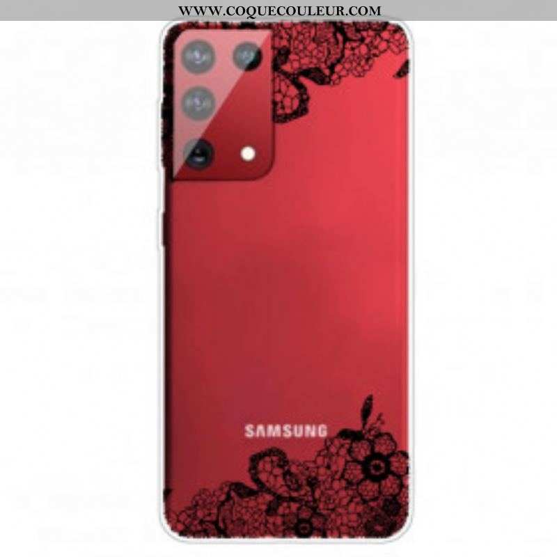 Coque Samsung Galaxy S21 Ultra 5G Dentelle Fine