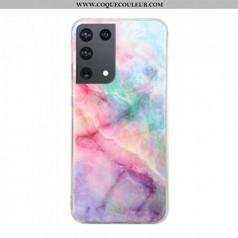Coque Samsung Galaxy S21 Ultra 5G Marbre Classique
