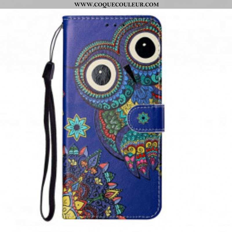 Housse Samsung Galaxy S21 Ultra 5G Hibou en Mandala