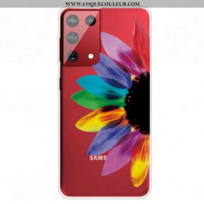 Coque Samsung Galaxy S21 Ultra 5G Fleur Colorée
