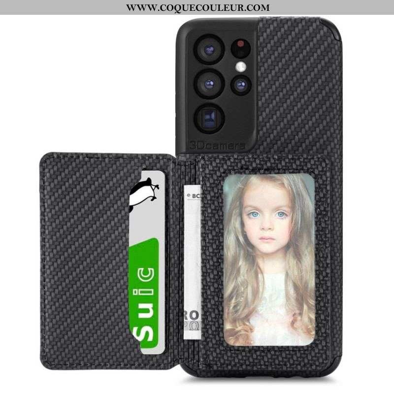 Coque Samsung Galaxy S21 Ultra RFID Porte-Cartes Support