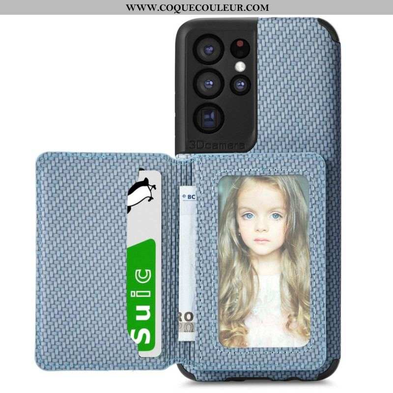 Coque Samsung Galaxy S21 Ultra RFID Porte-Cartes Support