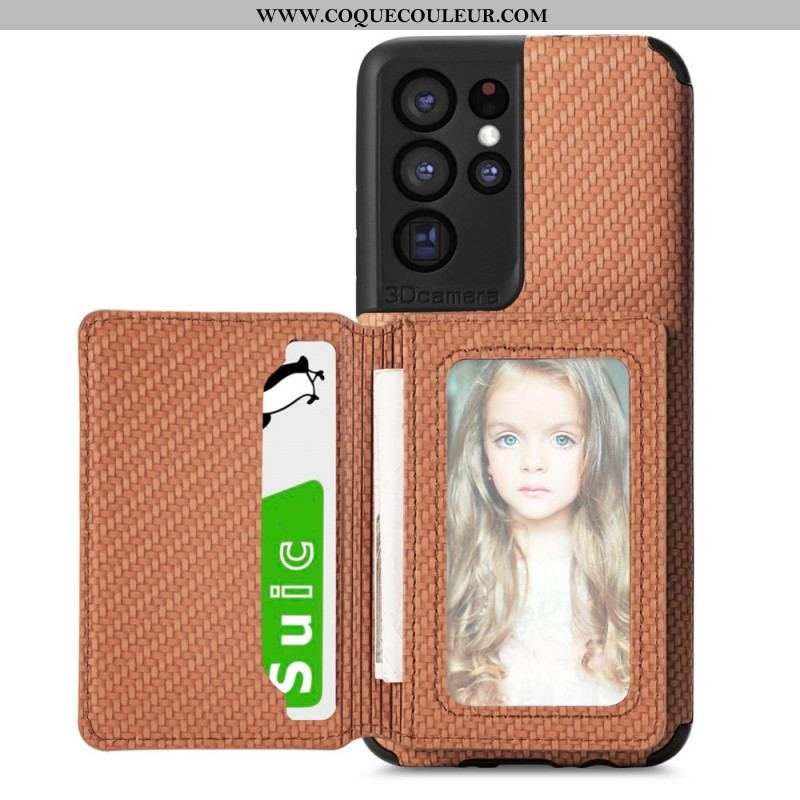Coque Samsung Galaxy S21 Ultra RFID Porte-Cartes Support