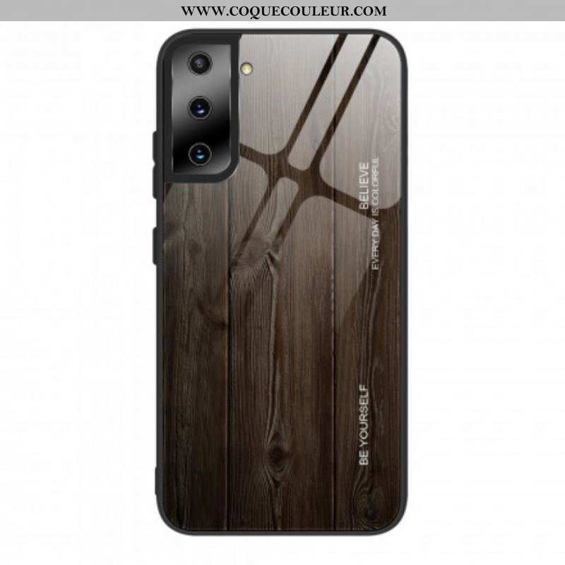 Coque Samsung Galaxy S21 Ultra 5G Verre Trempé Design Bois